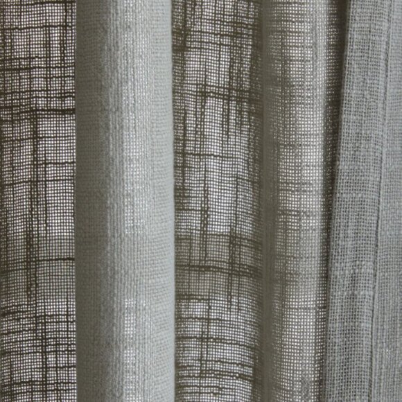 NWOT QUINCE 48x108 Cotton Sheer Curtain Set (Set of 2) Grey 5⭐Customer Reviews - Picture 3 of 9